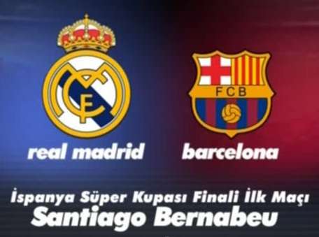 Real Madrid - Barcelona - İspanya Süper Kupası Finali 1. Maç - 14.08.2011 DVBRip XviD - Full Maç Tek Link indir